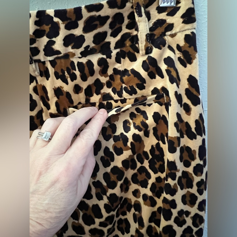 FRAME Mini Boot Cheetah Print Trousers Size 2 New - Picture 7 of 12